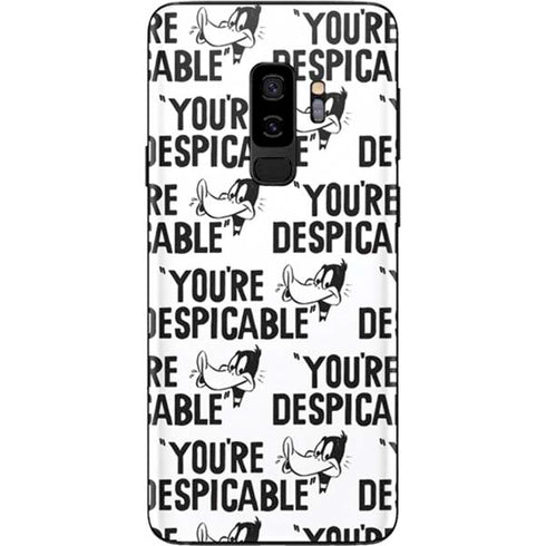 Looney Tunes Daffy Duck Youre Despicable Grid Galaxy S9 Plus Skin