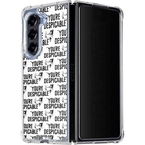 Looney Tunes Daffy Duck Youre Despicable Grid Galaxy Z Fold5 5G Clear Case