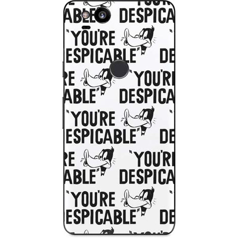 Looney Tunes Daffy Duck Youre Despicable Grid Google Pixel 2 Skin