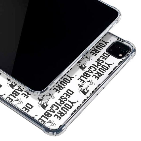 Looney Tunes Daffy Duck Youre Despicable Grid iPad Pro 11in (2024) Clear Case