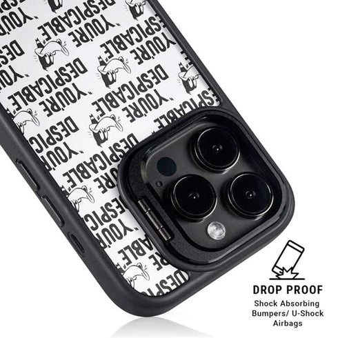 Looney Tunes Daffy Duck Youre Despicable Grid iPhone 14 Pro Max Kickstand Case