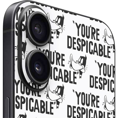 Looney Tunes Daffy Duck Youre Despicable Grid iPhone 16 Skin