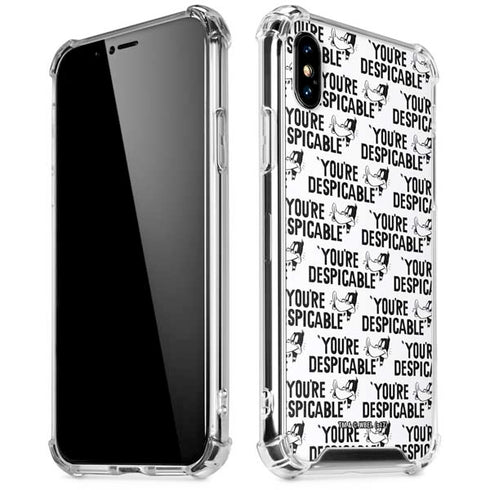 Looney Tunes Daffy Duck Youre Despicable Grid iPhone X/XS Clear Case