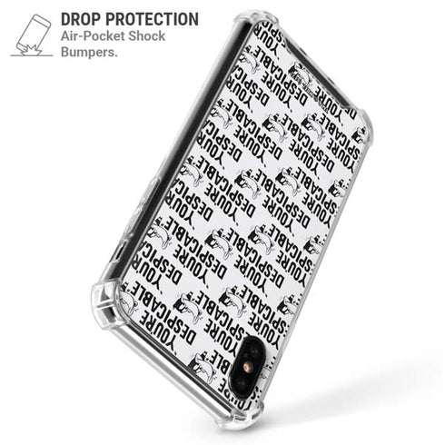 Looney Tunes Daffy Duck Youre Despicable Grid iPhone X/XS Clear Case