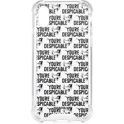 Looney Tunes Daffy Duck Youre Despicable Grid iPhone XS Clear Case