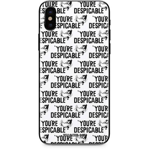 Looney Tunes Daffy Duck Youre Despicable Grid iPhone XS Max Skin