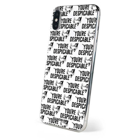 Looney Tunes Daffy Duck Youre Despicable Grid iPhone XS Skin