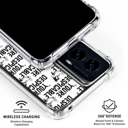 Looney Tunes Daffy Duck Youre Despicable Grid Moto G Power 5G (2024) Clear Case