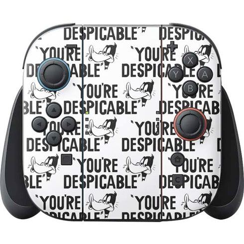 Looney Tunes Daffy Duck Youre Despicable Grid Nintendo Switch 2 (2025) Joy-Con Controller Skin