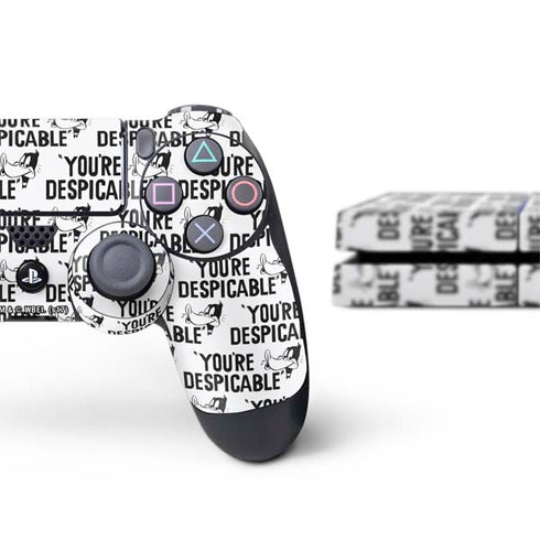 Looney Tunes Daffy Duck Youre Despicable Grid PS4 Console and Controller Bundle Skin