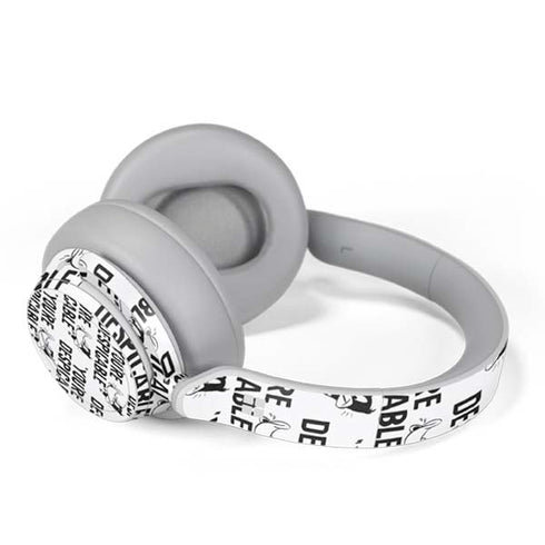 Looney Tunes Daffy Duck Youre Despicable Grid Surface Headphones Skin