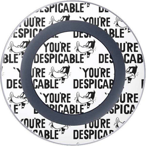 Looney Tunes Daffy Duck Youre Despicable Grid Wireless Charger Skin
