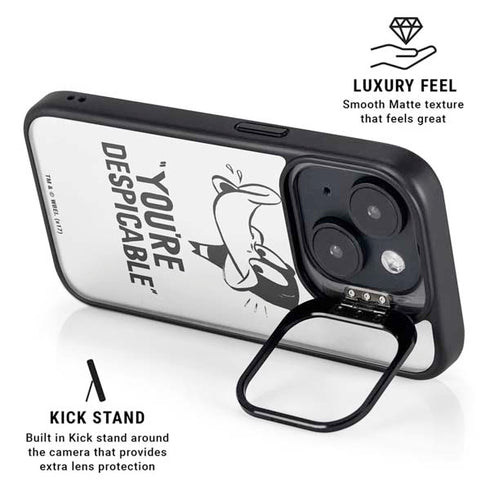 Looney Tunes Daffy Duck Youre Despicable iPhone 15 Plus Kickstand Case