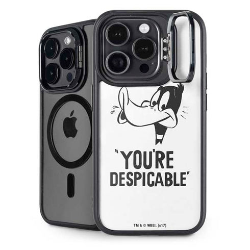 Looney Tunes Daffy Duck Youre Despicable iPhone 15 Pro Kickstand Case