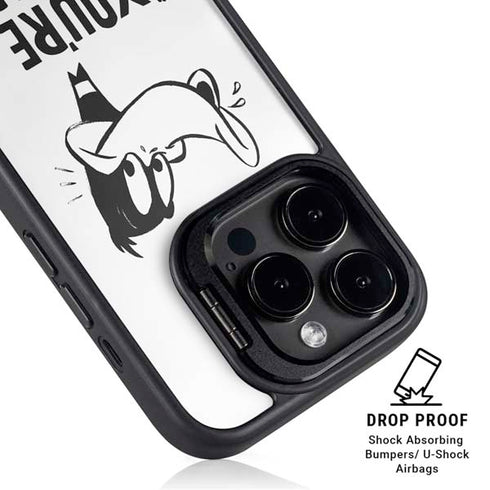 Looney Tunes Daffy Duck Youre Despicable iPhone 15 Pro Max Kickstand Case
