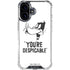 Looney Tunes Daffy Duck Youre Despicable iPhone 16 Clear Case
