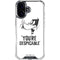 Looney Tunes Daffy Duck Youre Despicable iPhone 16 Plus Clear Case