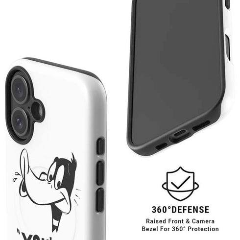 Looney Tunes Daffy Duck Youre Despicable iPhone 16 Plus Magsafe Impact Case