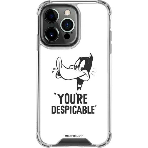 Looney Tunes Daffy Duck Youre Despicable iPhone 16 Pro Clear Case