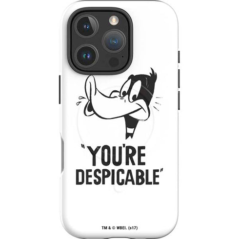 Looney Tunes Daffy Duck Youre Despicable iPhone 16 Pro Magsafe Impact Case