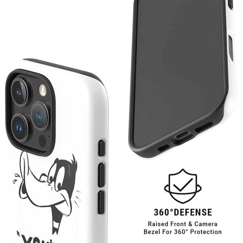 Looney Tunes Daffy Duck Youre Despicable iPhone 16 Pro Magsafe Impact Case