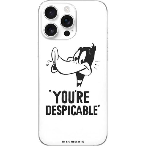 Looney Tunes Daffy Duck Youre Despicable iPhone 16 Pro Max Skin
