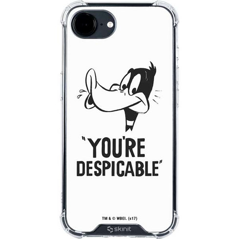 Looney Tunes Daffy Duck Youre Despicable iPhone 16e Clear Case