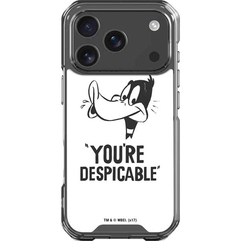 Looney Tunes Daffy Duck Youre Despicable iPhone 18 Pro Clear Case
