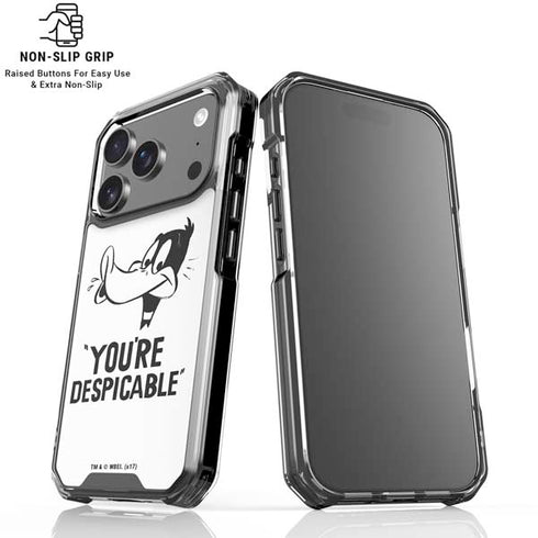 Looney Tunes Daffy Duck Youre Despicable iPhone 18 Pro Clear Case