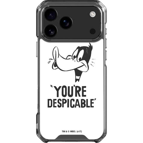 Looney Tunes Daffy Duck Youre Despicable iPhone 18 Pro Max Clear Case