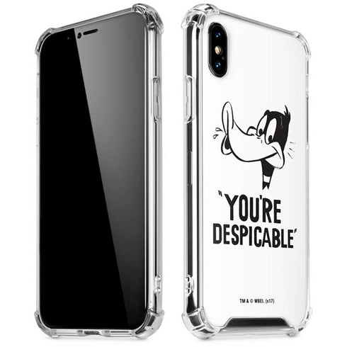 Looney Tunes Daffy Duck Youre Despicable iPhone X/XS Clear Case