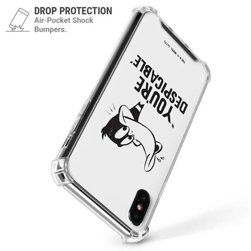 Looney Tunes Daffy Duck Youre Despicable iPhone X/XS Clear Case