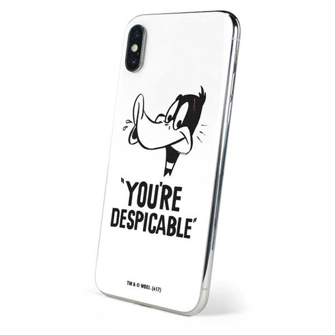 Looney Tunes Daffy Duck Youre Despicable iPhone XS Max Skin