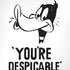 Looney Tunes Daffy Duck Youre Despicable iPhone XS Skin