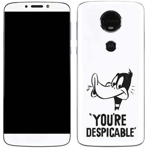 Looney Tunes Daffy Duck Youre Despicable Moto E5 Plus Skin