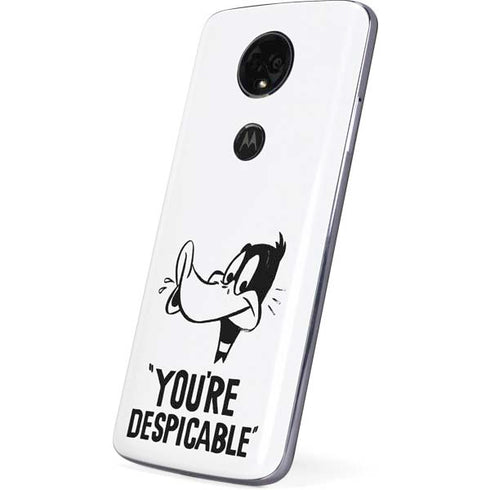 Looney Tunes Daffy Duck Youre Despicable Moto E5 Plus Skin