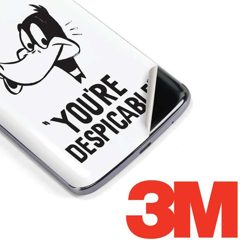 Looney Tunes Daffy Duck Youre Despicable Moto E5 Plus Skin
