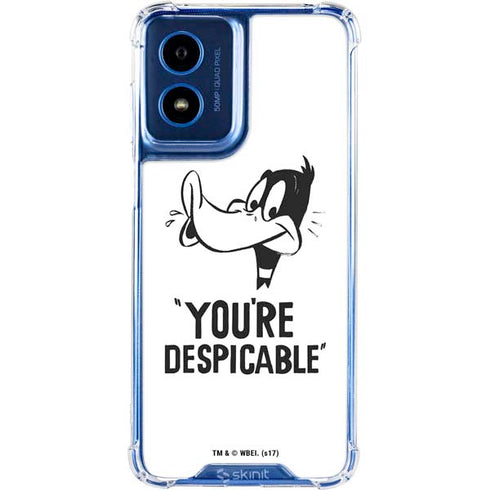 Looney Tunes Daffy Duck Youre Despicable Moto G 5G (2024) Clear Case