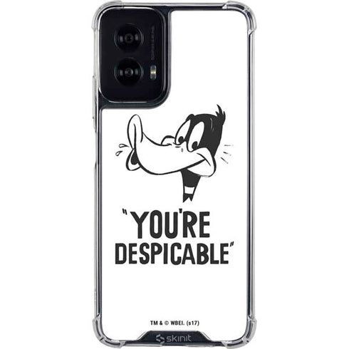 Looney Tunes Daffy Duck Youre Despicable Moto G Power 5G (2024) Clear Case