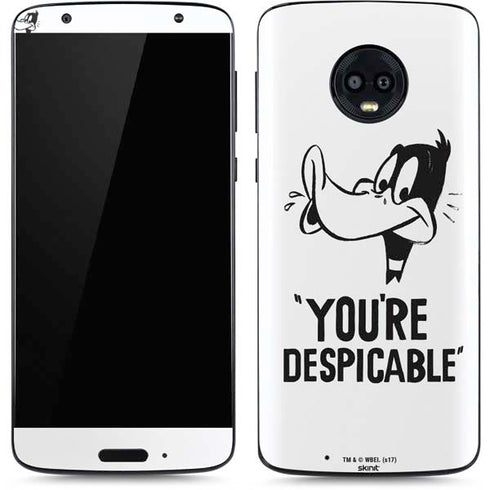 Looney Tunes Daffy Duck Youre Despicable Moto G6 Skin