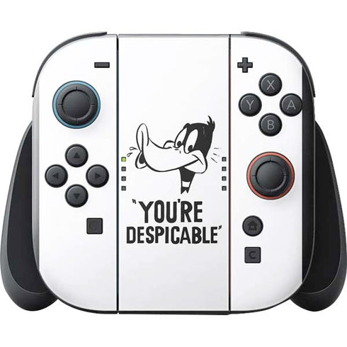 Looney Tunes Daffy Duck Youre Despicable Nintendo Switch 2 (2025) with Joy-Con Skin