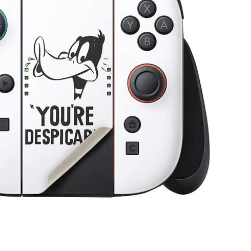 Looney Tunes Daffy Duck Youre Despicable Nintendo Switch 2 (2025) Joy-Con Controller Skin