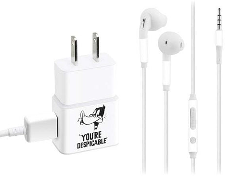 Looney Tunes Daffy Duck Youre Despicable Phone Charger Skin