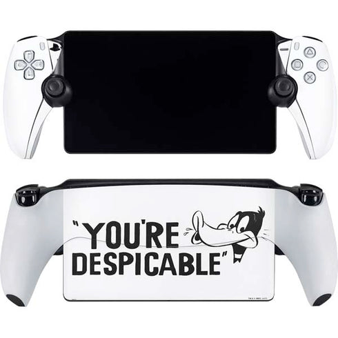 Looney Tunes Daffy Duck Youre Despicable PlayStation Portal Remote Player Skin