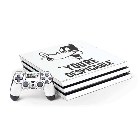 Looney Tunes Daffy Duck Youre Despicable PS4 Pro Bundle Skin