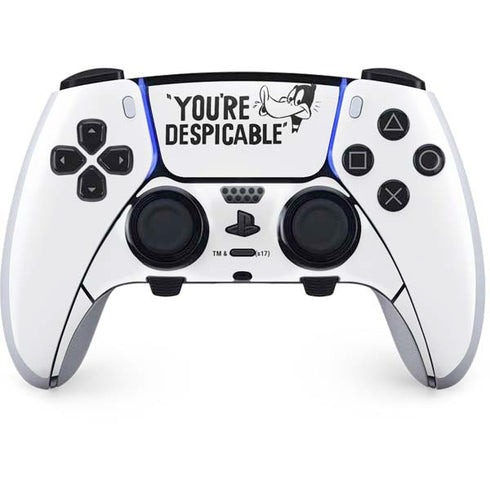 Looney Tunes Daffy Duck Youre Despicable PS5 DualSense Edge Pro Controller Skin