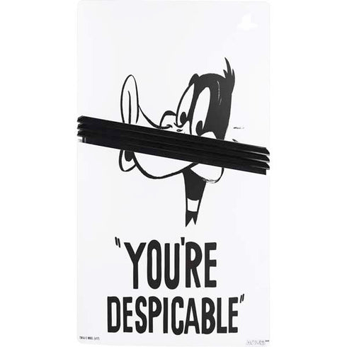 Looney Tunes Daffy Duck Youre Despicable PS5 Pro Console Skin