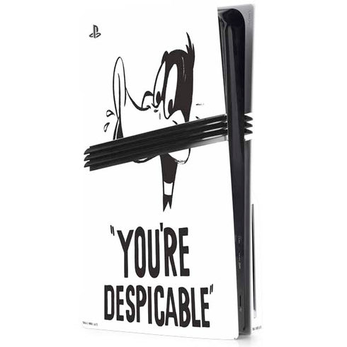 Looney Tunes Daffy Duck Youre Despicable PS5 Pro Disk Console Skin