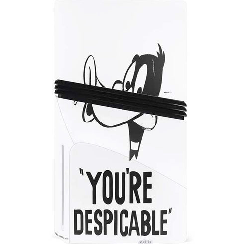 Looney Tunes Daffy Duck Youre Despicable PS5 Pro Disk Console Skin