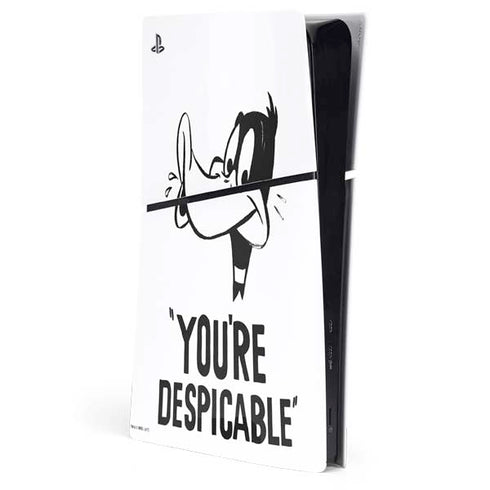 Looney Tunes Daffy Duck Youre Despicable PS5 Slim Digital Edition Console Skin